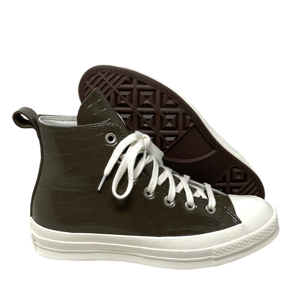 Converse Chuck 70 Skate High Shoes Brown Leather Sneakers Women's Size A07656C - Picture 7 of 9